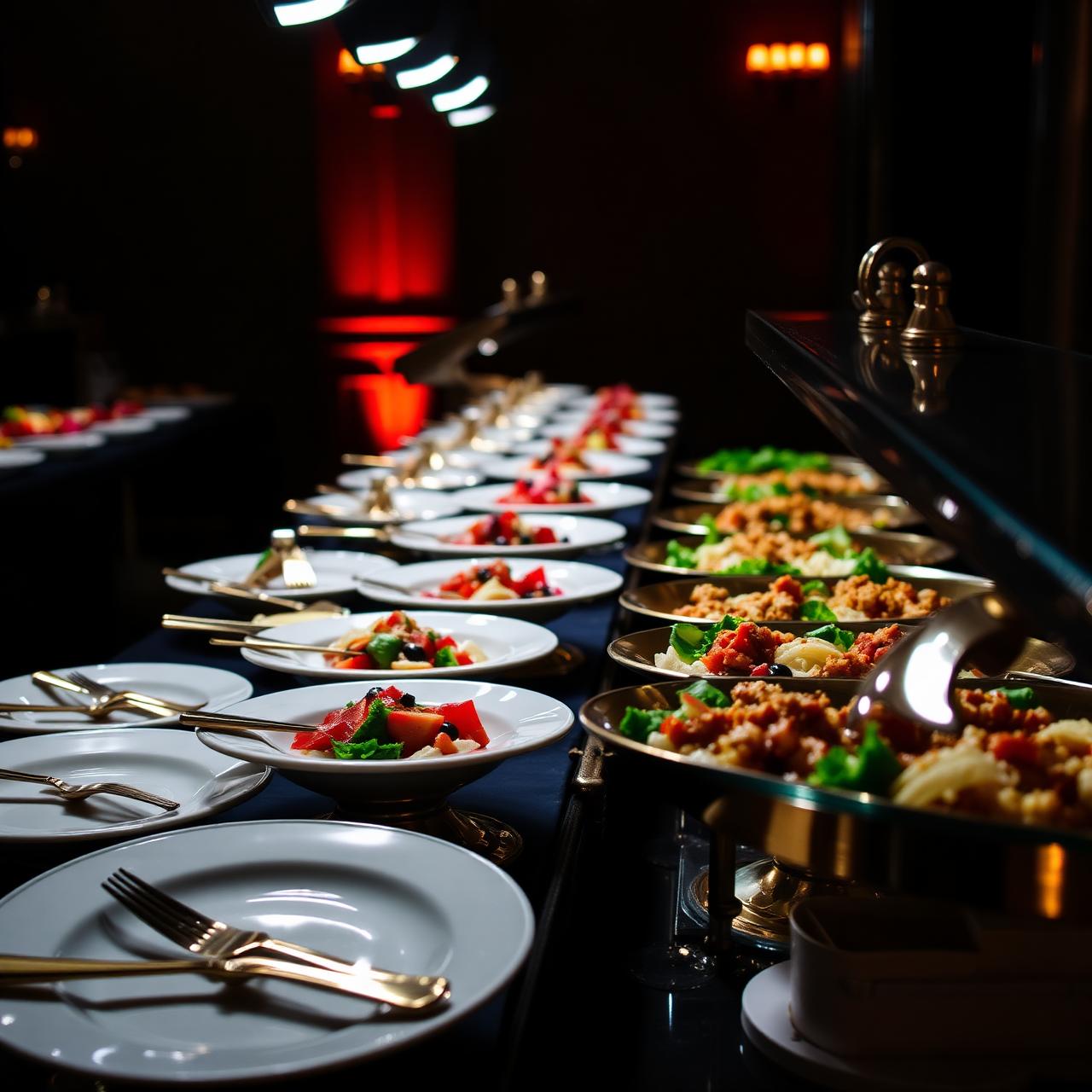 Plated catering
